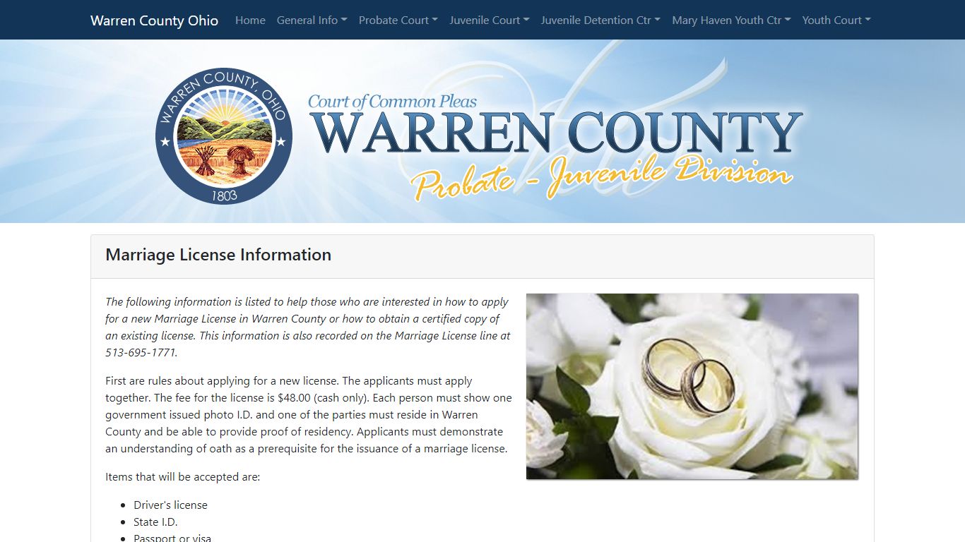 Court of Common Pleas Probate ... - Warren County Ohio